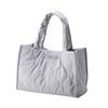 Quilted Onion Stitch Tote Bag, Gray, BM-QTBTGY