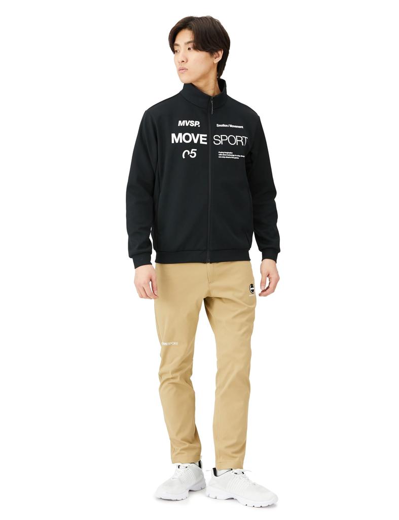 Толстовка Descente Soft Warm Stand Jacket Стрейч Термо Тренировочная Беговая Чёрный L [Move Sports]