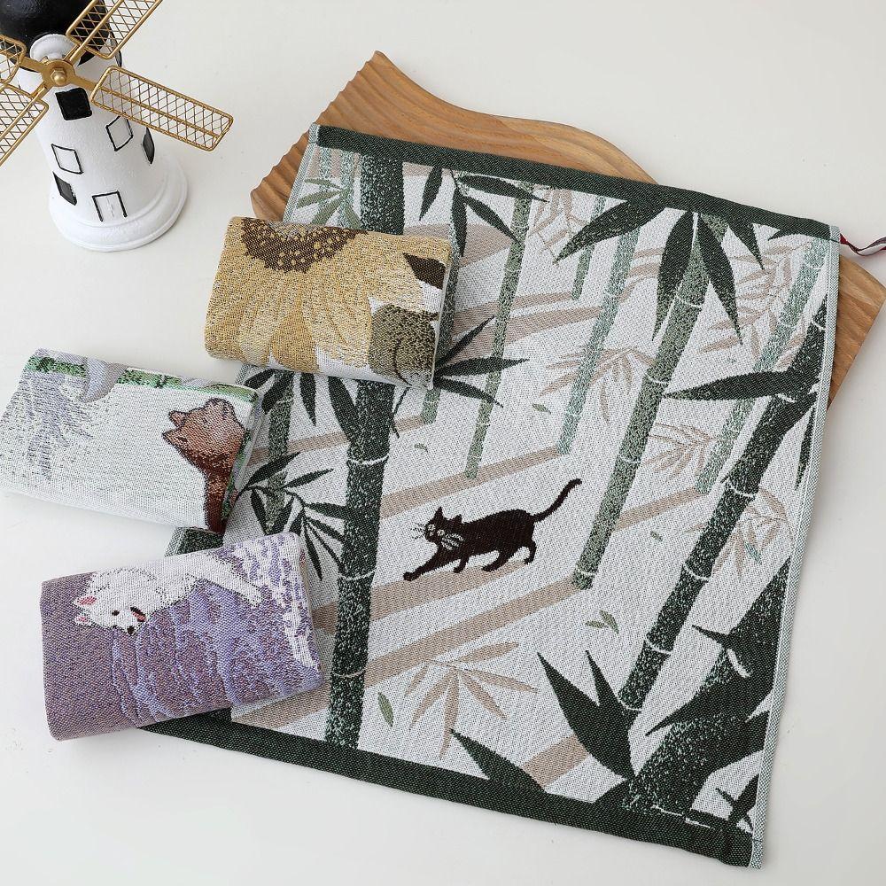 34x40cm Large Hand Towel 4 Layer Cotton Gauze Decorative Pure Cotton Face Towel Quick Dry Handkerchief Home Restaurant