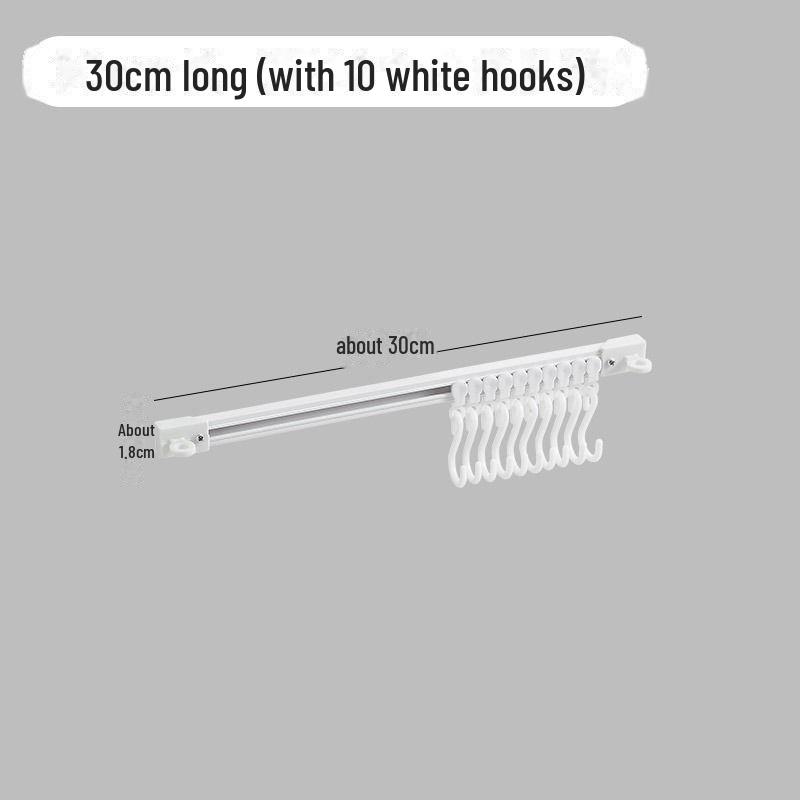 Adhesive Kitchen Cabinet Door Slide Hook Rack