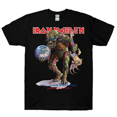 Черная футболка унисекс Iron Maiden Final Frontier World Tour