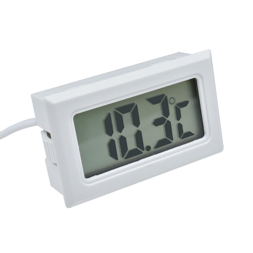 Mini Digital Thermometer -20°C to 110°C LCD Display with 1Meter NTC Sensor for Home Kitchen Refrigerator Temperature Monitoring
