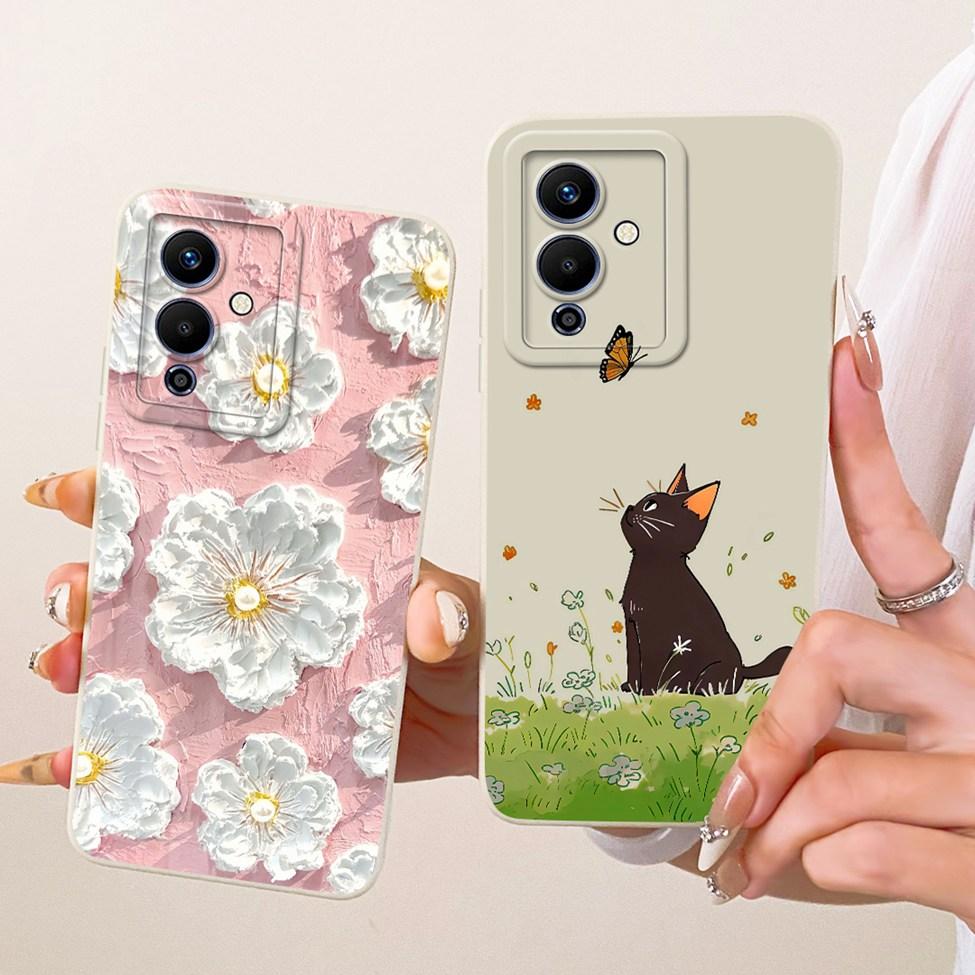 Чехол для телефона Infinix Note 12 5G X671 Чехол для Infinix Note 12 Pro 5G X671B Покрытие Модный Мультяшный Милый Смешной Расписной Силиконовый