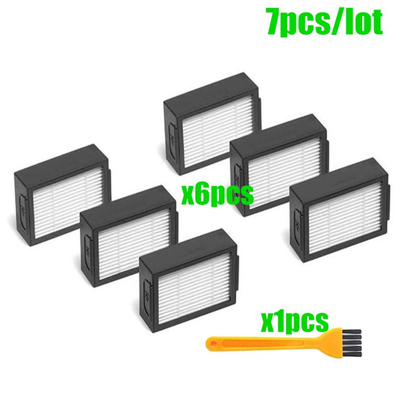 Hepa-фильтр+Боковая щетка+Щеточный валик+пылесборники Замена для iRobot Roomba i7 E5 E6 I Серии Робот-пылесос Запасные части