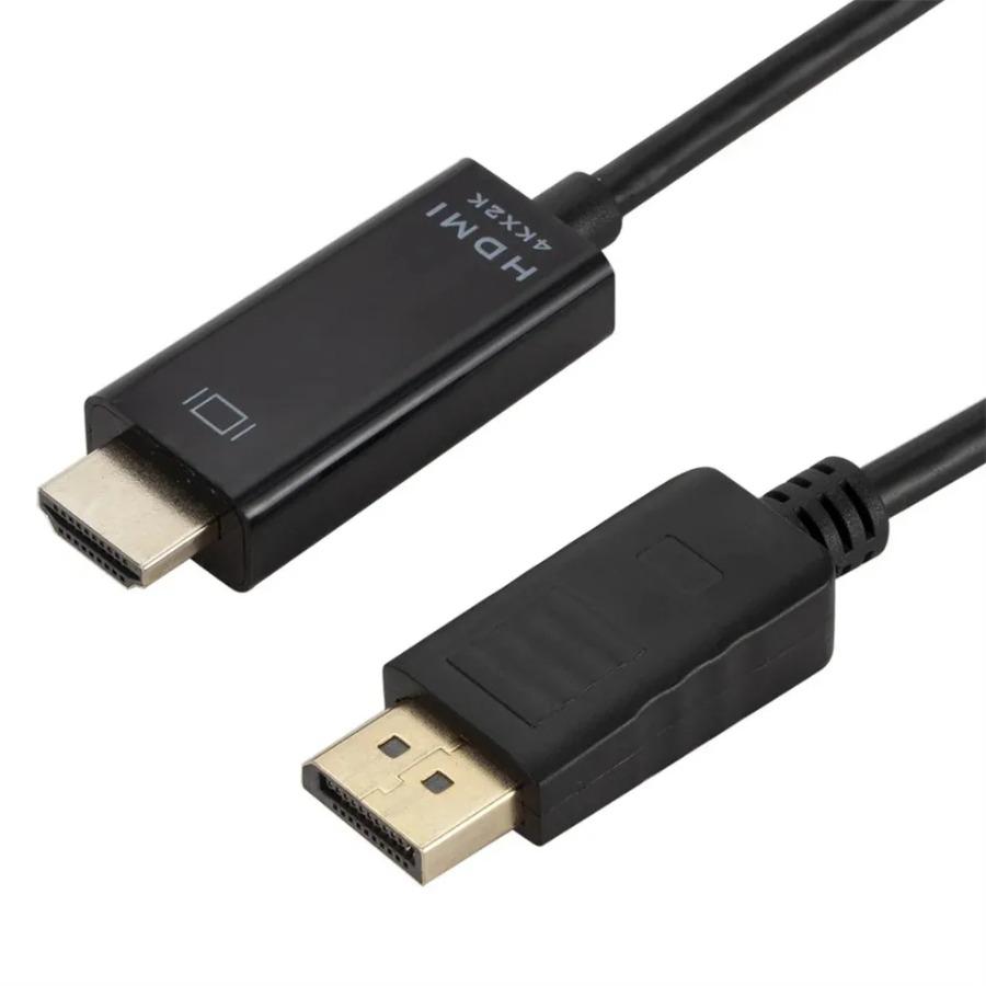 4K*2K DisplayPort To HDMI-Compatible Adapter DP To HDMI Converter 1.8m Cable for Desktop Laptop PC TV Monitor Projector