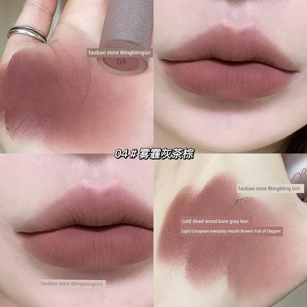 Perfect Finish Natural Look Cinnamon Milk Tea Color Matte Lipstick for Women 2025 New Matte Nude Color Series Natural