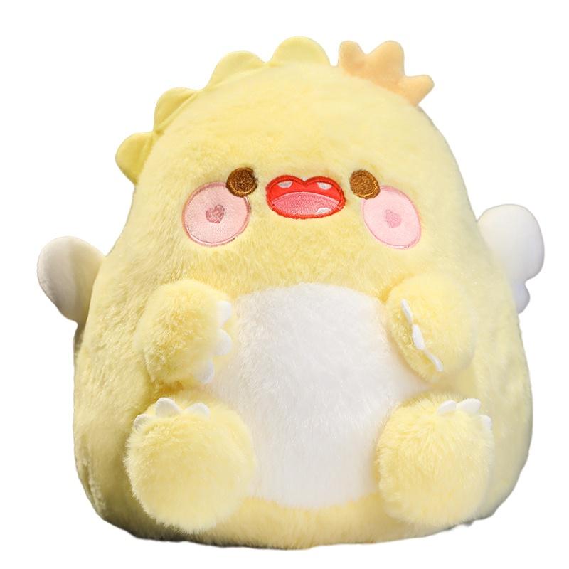 Милая плюшевая игрушка-подушка Ангел Динозавр для детей, набивка ПП-хлопком, мягкая ткань, идеальный подарок на день рождения, 30*26см