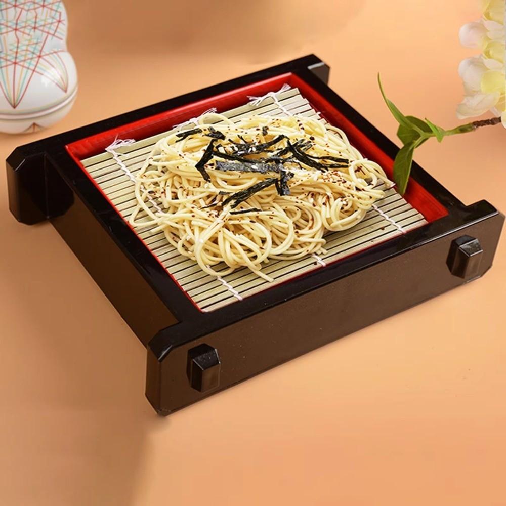 Multipurpose Cold Noodle Plate with Bamboo Mat Sashimi Platter Food Platter Sushi Restaurants