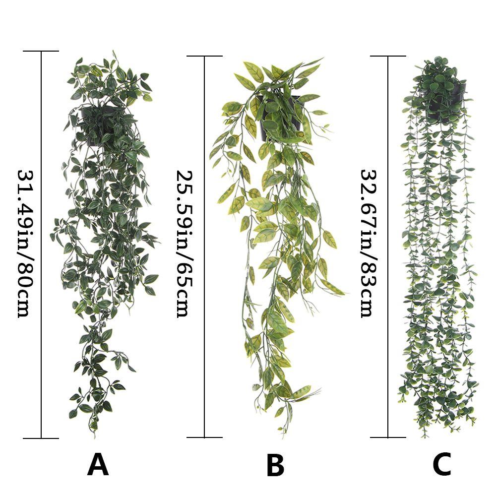 Home Decor Wall Hanging Fake Foliage Garland Plants Artificial Ivy Leaves Eucalyptus Vine