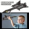 Военный Разведывательный Самолет Sr-71 Blackbird Строительные Блоки Мелкие Частицы Коллекция Космических Шаттлов Пазлы Игрушки Дети Мальчики