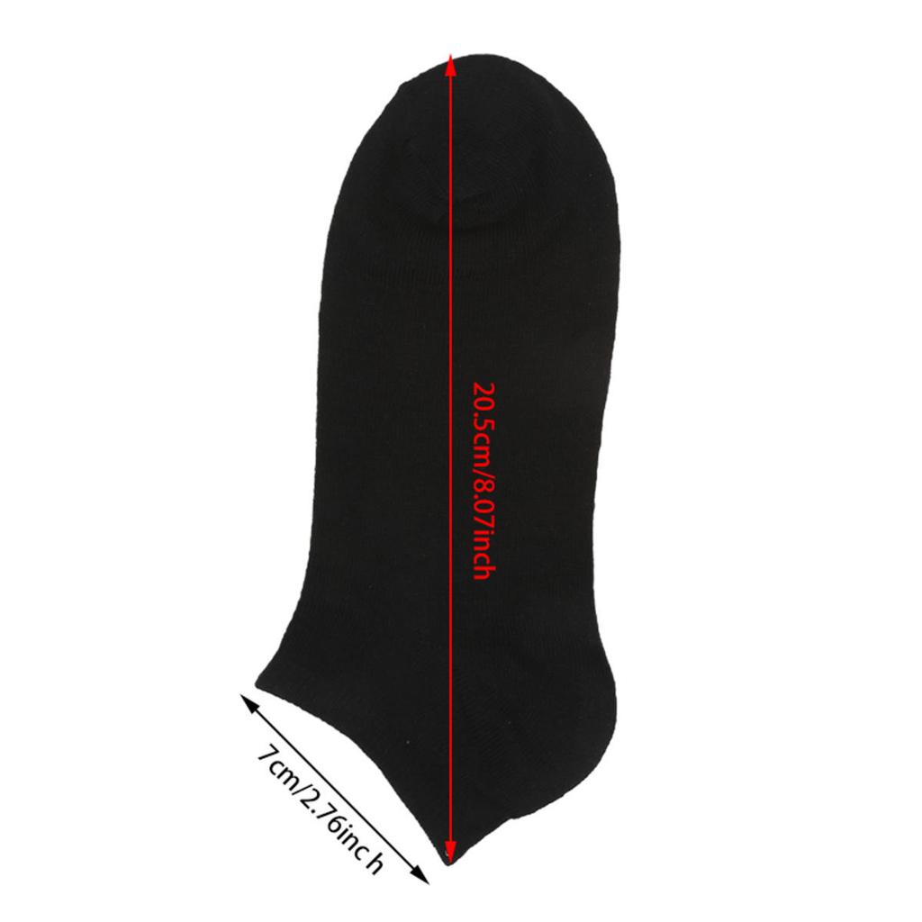 Unisex 10 Pairs Thin Breathable Solid Socks Soft Lightweight Low Cut Ankle Socks Comfy Boat Socks Men Women Short Hosiery