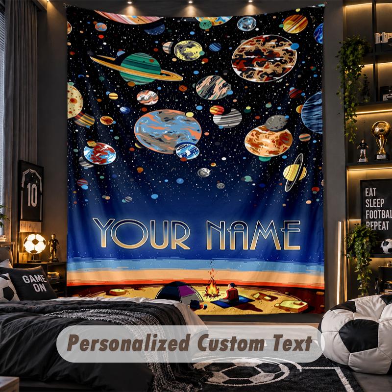 Personalized Wall Tapestry,Arctic Monkeys Custom Printed Name, Fabric Wall Art For Indoor Room Backdrop
