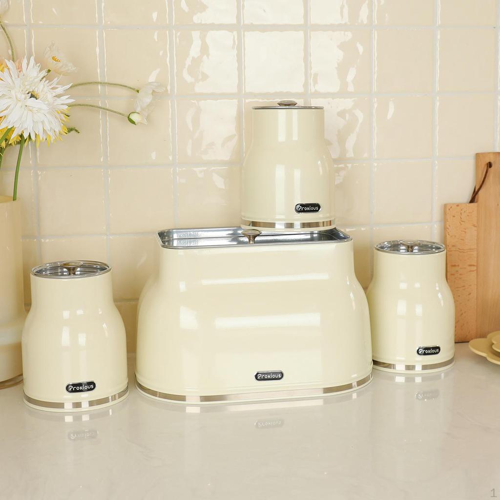 Наборы канистр для кухонной стойки, декор кухни в деревенском стиле, кофе, чай, сахар, мука