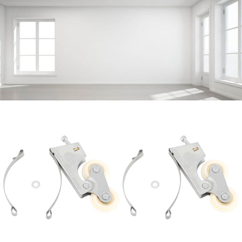 2pcs Silent Sliding Door Pulley Easy Installation Cabinet Roller Pulley Door Roller Wheels Bathroom