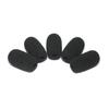 4.0cm Long Headset Intercom Microphone Windscreen for Conferences, 0.8mm Diameter, Black, Set of 5