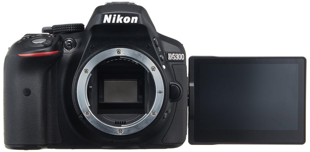Nikon D5300 Digital SLR D5300BK [Refurbished] Camera, Black, 24MP, 3.2-inch LCD,