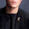 Dragon Fashion Gift Men's Collar Clothing Decorative Corsage Jewelry Brooch Pins Suit Accessories