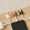 Cute Desktop Cable Organizer Holder Winder Clips Desk Self-Adhesive Mobile Phone Data Cable Management Wire Cord Holder