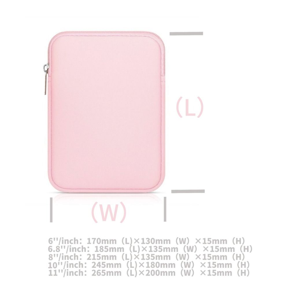 6 6.8 7 10 11 Inch E-Reader Sleeve Colorful Anti Scratch Carrying Case Wear Resistant for Kindle Paperwhite/Kobo/Boox/Surface/