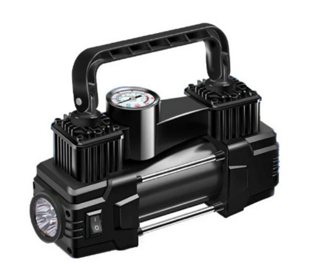 19-цилиндровый портативный автомобильный воздушный насос с фонарем - Мощный шинный насос