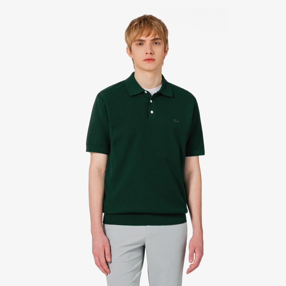 Lacoste Мужской свитер-поло с коротким рукавом из пике PH942E-56GAFK