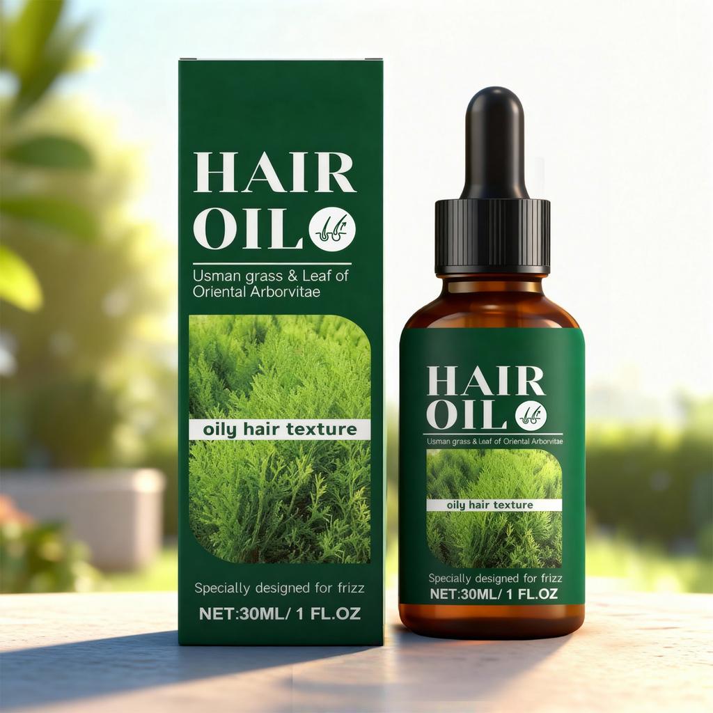 Масло для ухода за волосами Usman с травами и листьями 30 мл