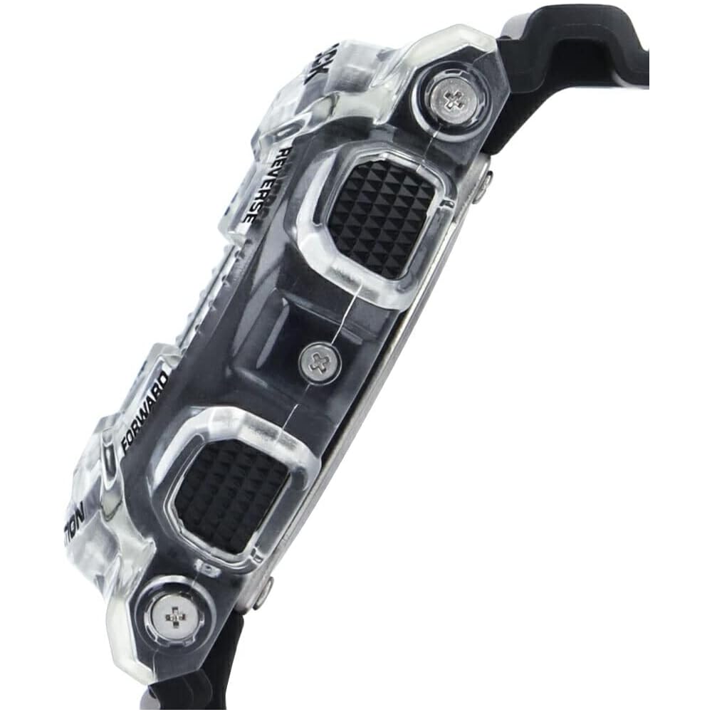 Мужские часы CASIO G-SHOCK СЕРИИ GA-100, Черный скелет, Серебристый камуфляж, GA-100SKC-1A [Параллельный импорт]