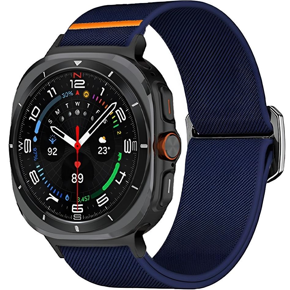 Nylon Strap for Samsung Galaxy Watch Ultra 2/1, Navy Blue