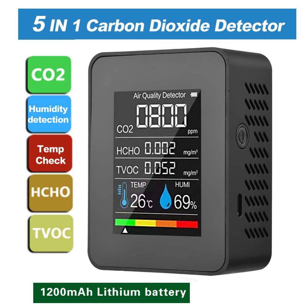 Внутренний HCHO CO2 TVOC Тестер Интеллектуальные мониторы формальдегида Дом, Школа, Гостиница, Офис
