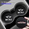 2Pcs Car Emblem Cup Groove Pad Anti Fouling Pad For MINI Cooper JCW Countryman Clubman Cabrio Paceman Coupe Roadster Clubvan