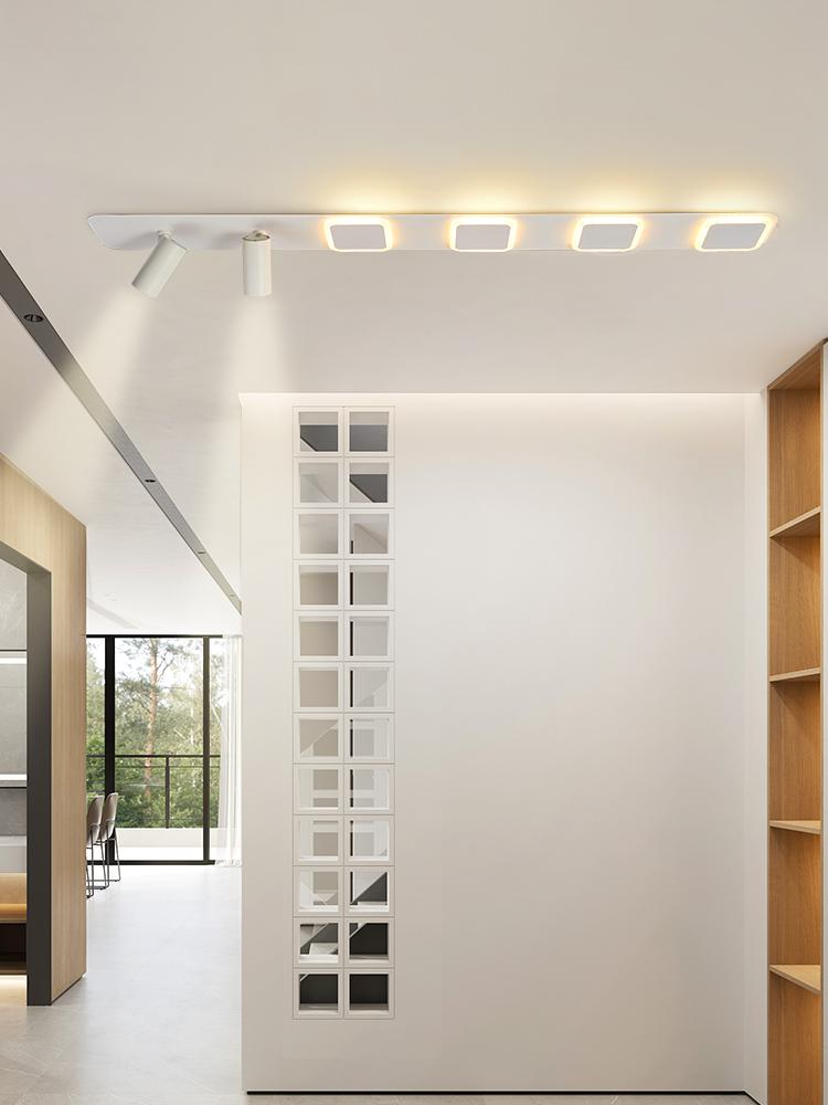 Трековые прожекторы минималистичные длинные полосы потолочные светильники коридоры балконы фойе коридоры гардеробные внутренние осветительные приборы