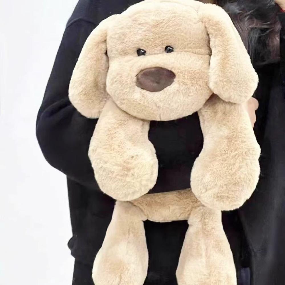 PP Cotton Milk Dog Doll Plush Fluffy Puppy Stuffed Doll Cute Brown Puppy Plush Toys  Birthday