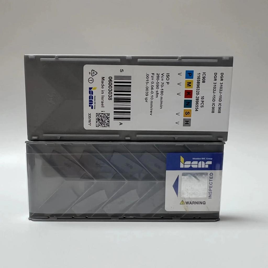 ISCAR / DGR3102J-15D IC908 / Industrial indexable carbide inserts 10 Pcs