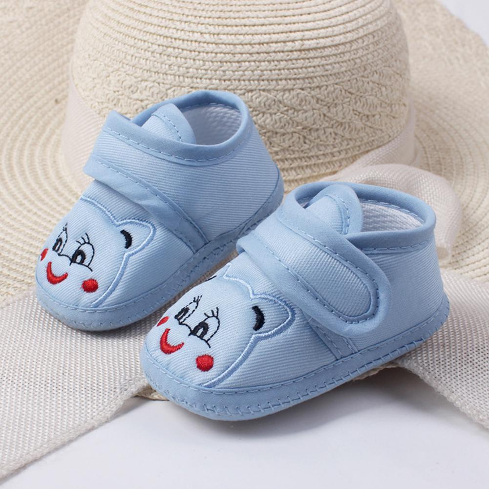 Girl Cartoon Slip Prewalker Flat Boy Anti Breathable Toddler Shoes