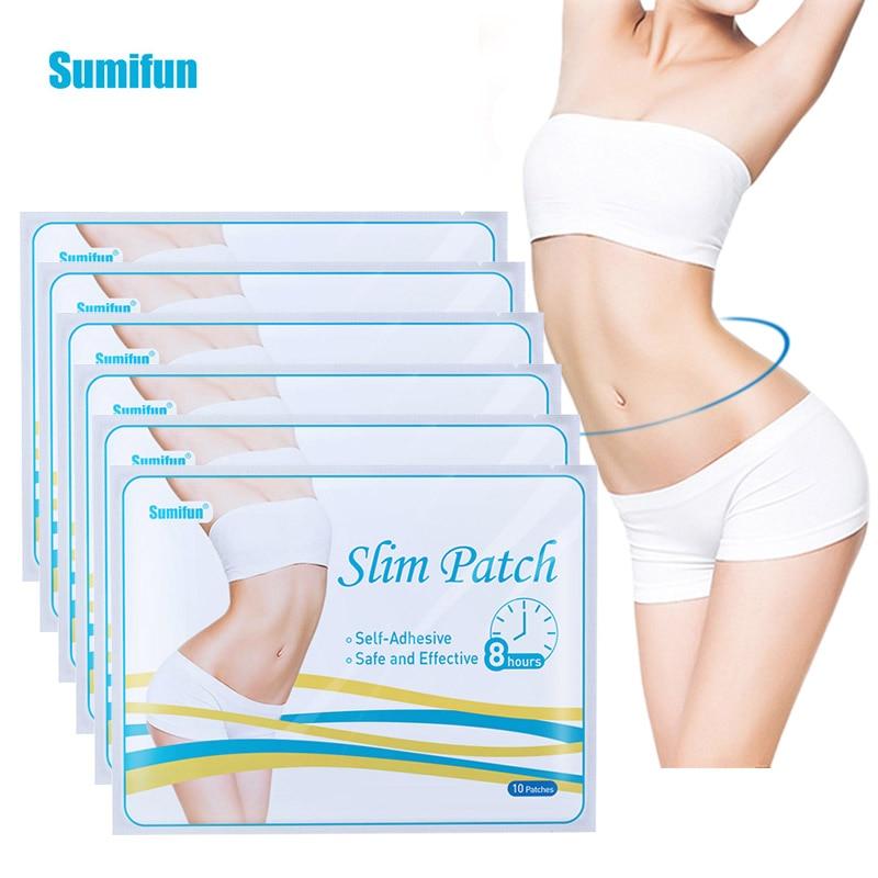 Sumifun 10 шт./пакет тонкий пластырь Keep Fit наклейка средство для похудения сжигание жира травяной медицинский пластырь детокс красота тело