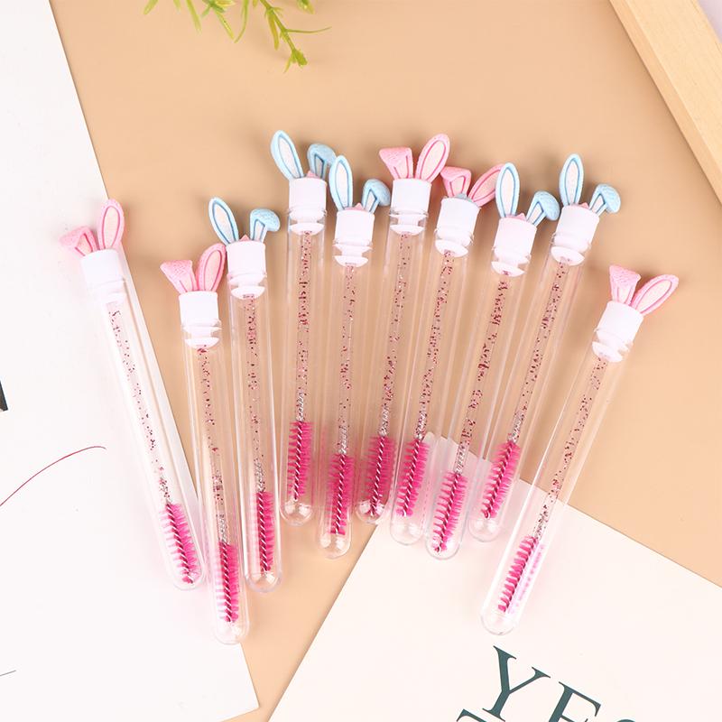 Rabbit Eyelash Brush Mascara Wands Spoolies Tube Make Up Brush Tools