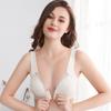 Большой размер кружевной бесшовный бюстгальтер с пряжкой спереди - U-образный комфортный бюстгальтер для кормления без стального кольца