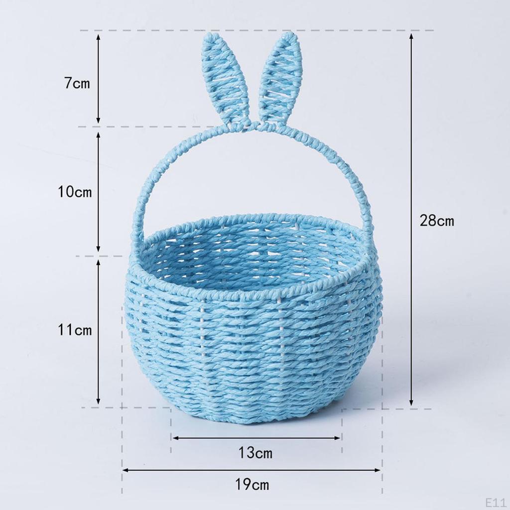 Корзина ручной работы с ушками для продуктов и пикника