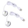 Display Spotlight Round USB Plug in Small LED Showcase Lamp with 4.2ft Cable for Jewelry Cabinet Cupboard Shelf 5V