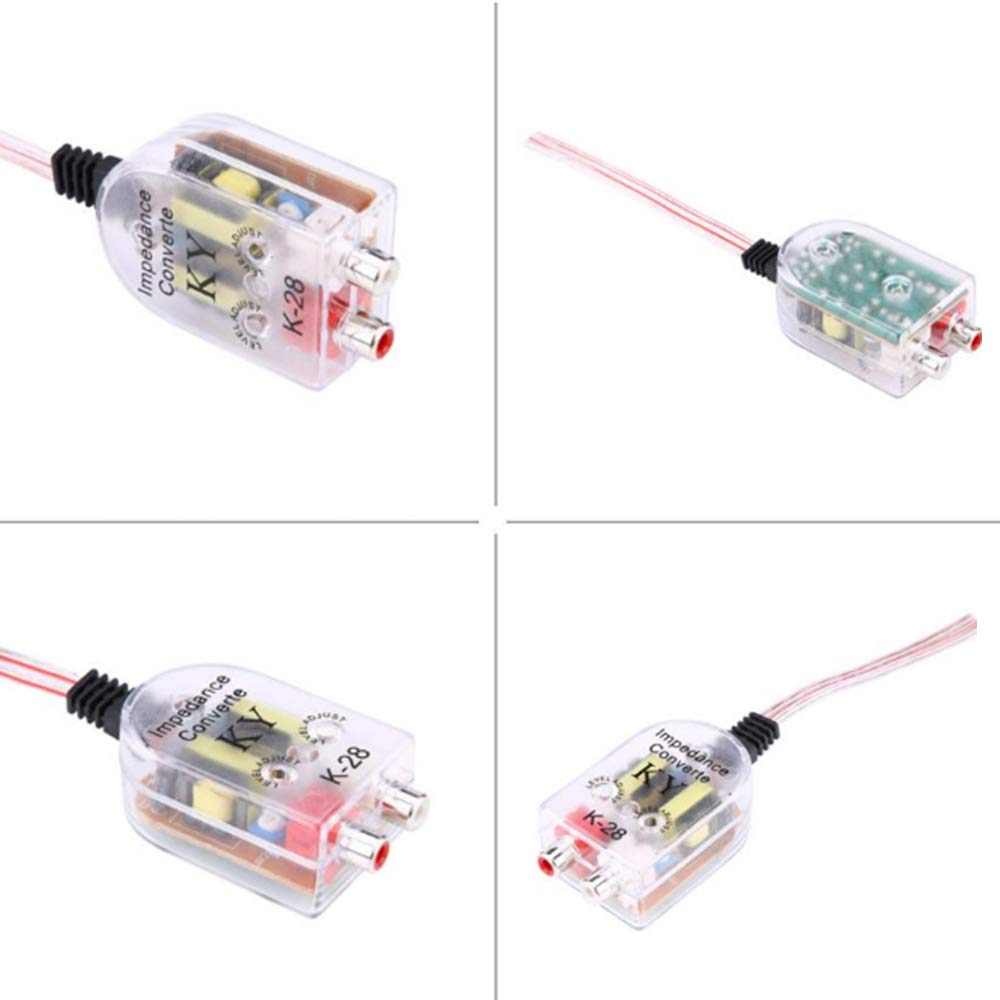 Ren He Автомобильный аудио конвертер линейного выхода для автомобиля 2-канальный преобразователь высокого/низкого уровня Динамик