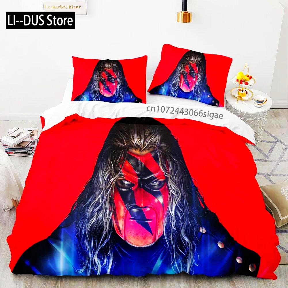 2025 WWE RAW Single Double Wrestling Bedding Set Queen King Size Duvet Cover For Boys Bedroom 3D Print Quilt Cover Pillowcase