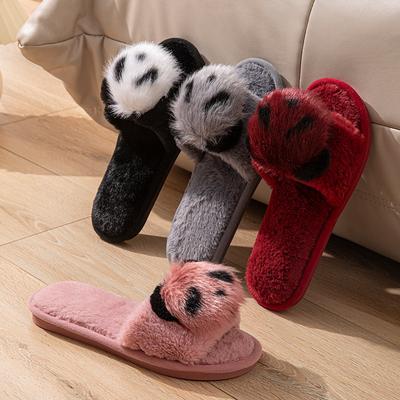 Модные зимние женские домашние тапочки для помещений, женские шлепанцы, пушистые туфли, шлепки, женские мягкие теплые плюшевые тапочки zapatos de mujer