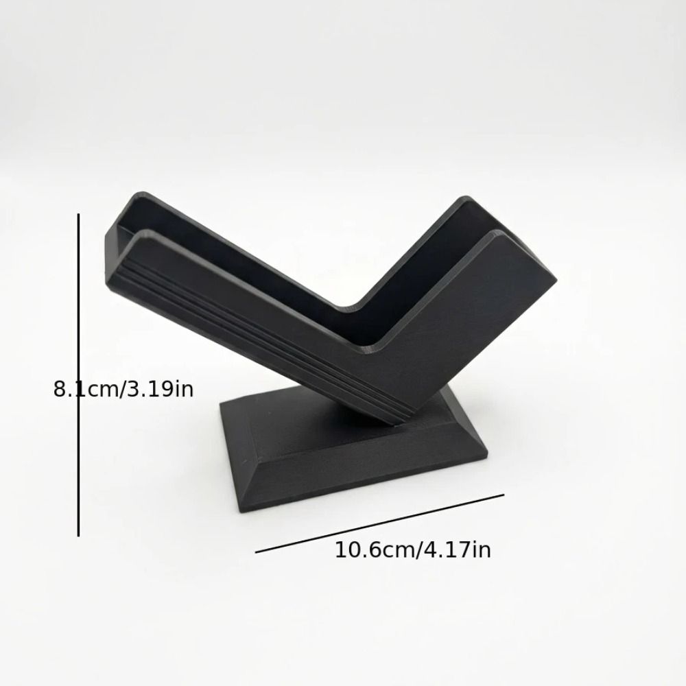 Solid Structure Business Card Holder Desktop Placement Card Display Rack Business