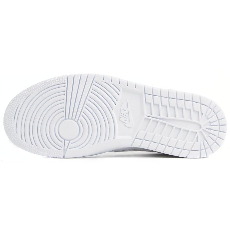 Jordan 1 Mid Triple White Patent Swoosh Women's Jordan BQ6472-100