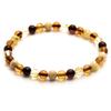 [R2997] - Handmade Amber 'Inspiration' Bracelet (3 Tones) - 5 Mm (round Beads)