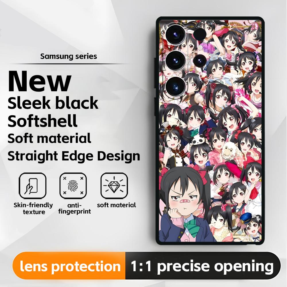 Love Live! School Idol Project Phone Case For Samsung Galaxy S25 S24 S23 S22 S21 S20 Plus Ultra Note20 Soft Black
