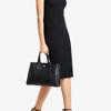 New MICHAEL KORS Chantal Leather Shoulder Bag, Handbag Medium Women's Black 30F2G7CS2T-001