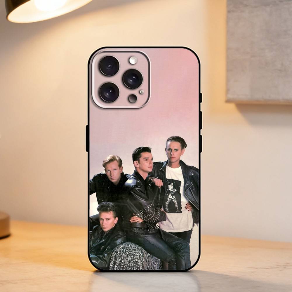 D-Depeche ROCK Band Mode Phone Case For iPhone 17,16,15,14,13,12,11 Plus,Pro Max,XS,Soft Silicone Black Cover