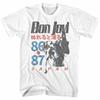 Мужская футболка Bon Jovi Japan Tour 198687 Рубашка Для Музыкального Фаната Унисекс Футболка