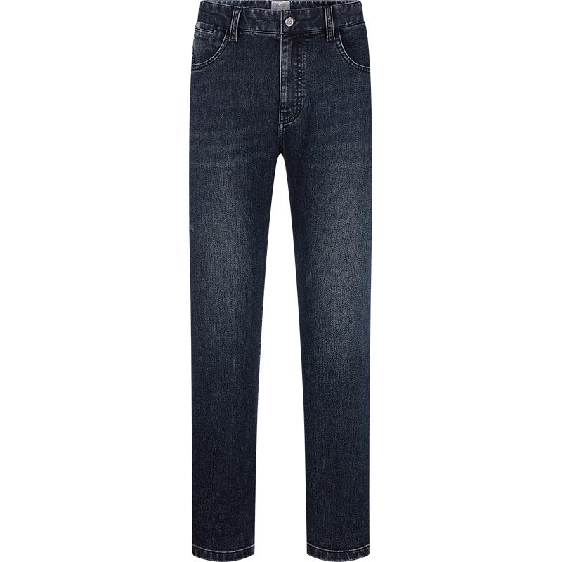 Septwolves Men's Wool-Blend Straight-Leg Stretch Jeans
